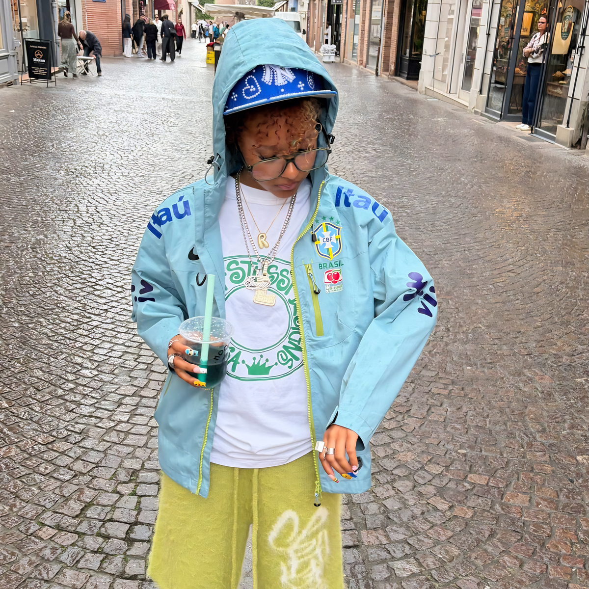Veste Imperméable du Brésil - Bleu